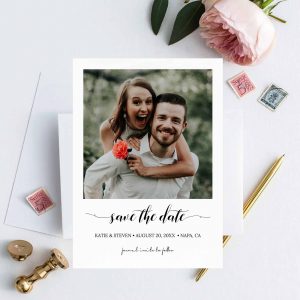 Minimalist Photo Save The Dates