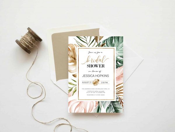 tropical palm banana leaves printable bridal showers scaled