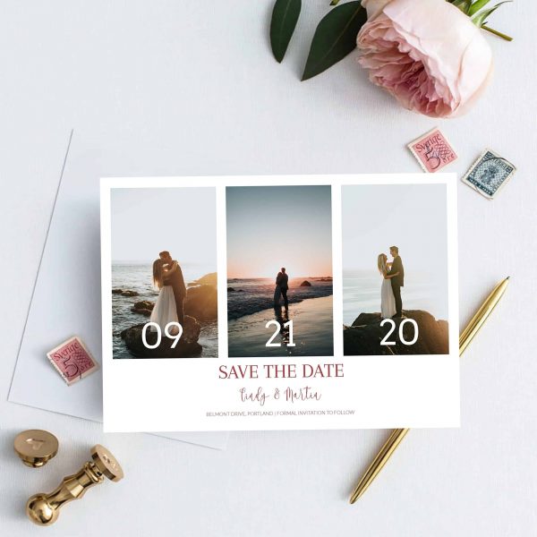 Save The Date Printable Template with Photo