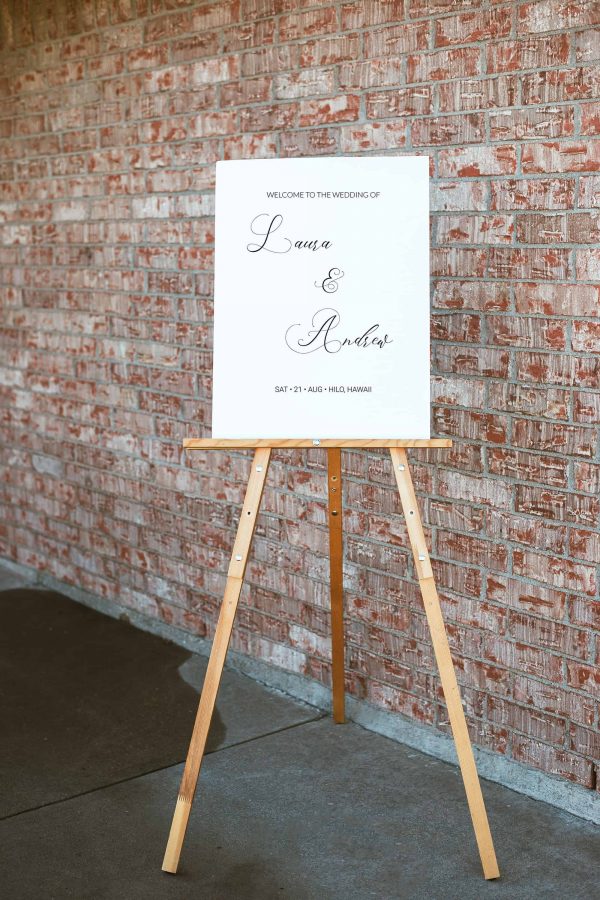 Minimal Wedding Welcome Sign Template scaled