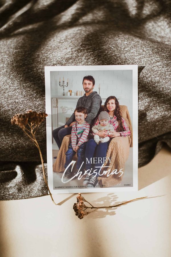 Photo Family Holiday Merry Christmas Card scaled