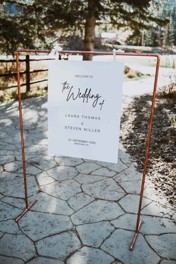 The Wedding Of Welcome Sign Template scaled