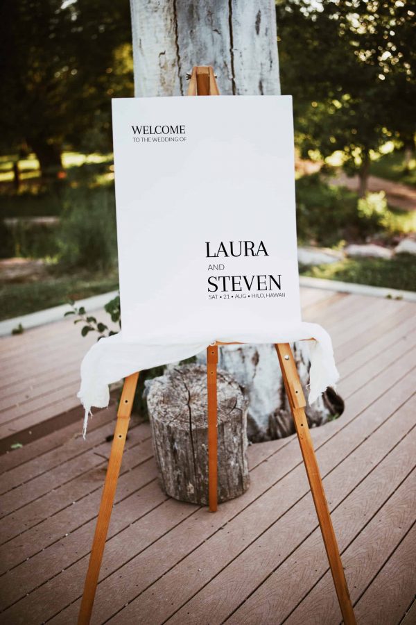 simple minimal wedding welcome sign printable template scaled