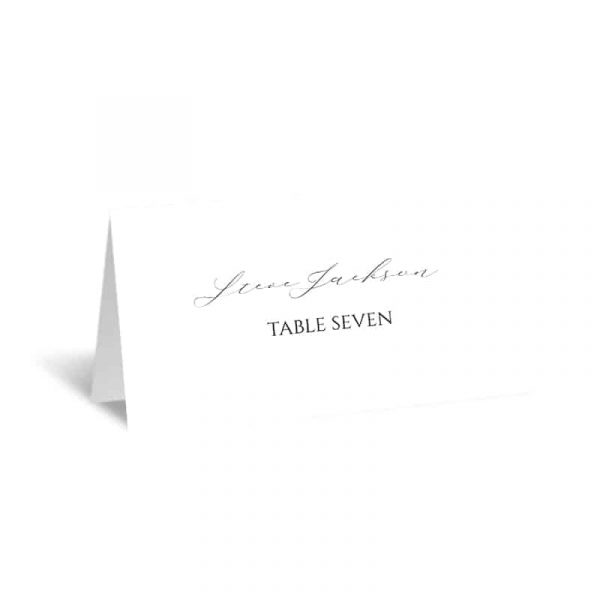 Printable Minimal Wedding Place Card Template