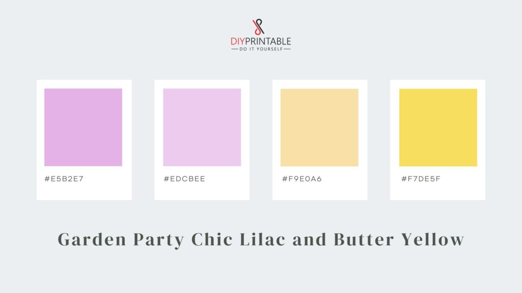 Garden Party Chic Lilac and Butter Yellow