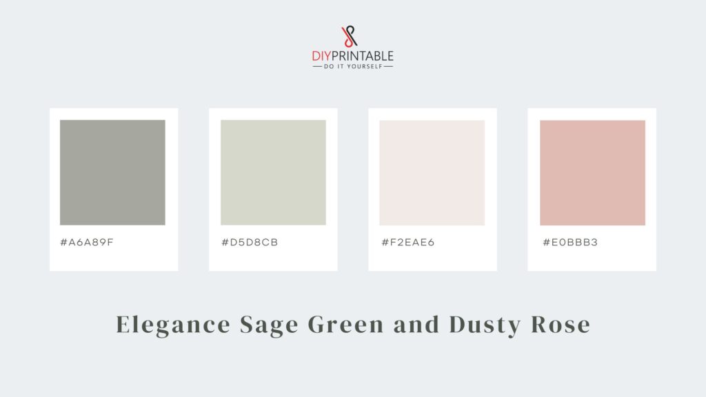 Understated Elegance Sage Green and Dusty Rose