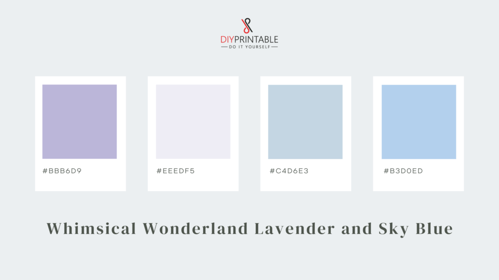 Whimsical Wonderland Lavender and Sky Blue