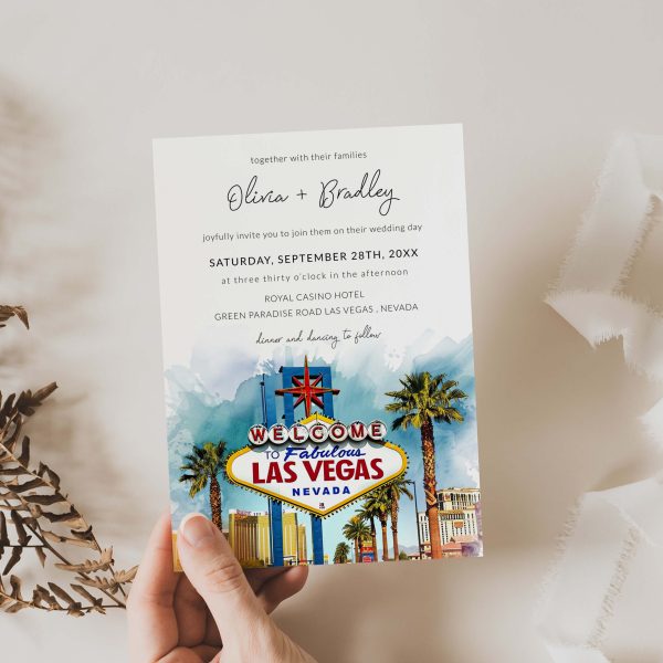 Printable Las Vegas Wedding Invitation