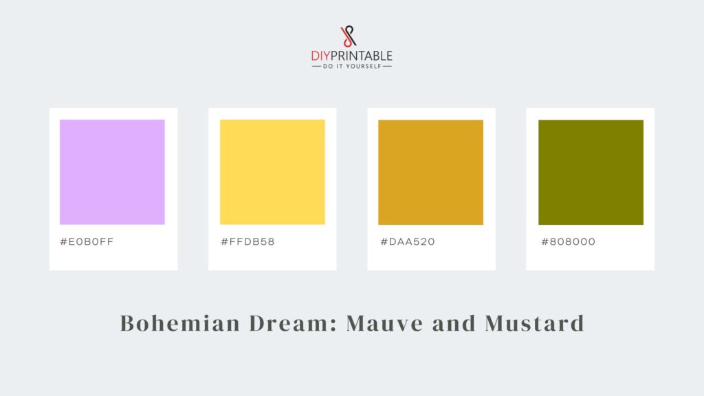 Bohemian Dream Mauve and Mustard