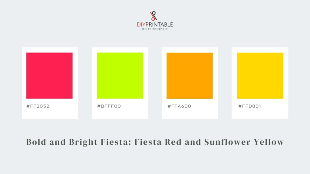 Bold and Bright Fiesta Fiesta Red and Sunflower Yellow