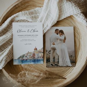 Positano Amalfi Wedding Invitation