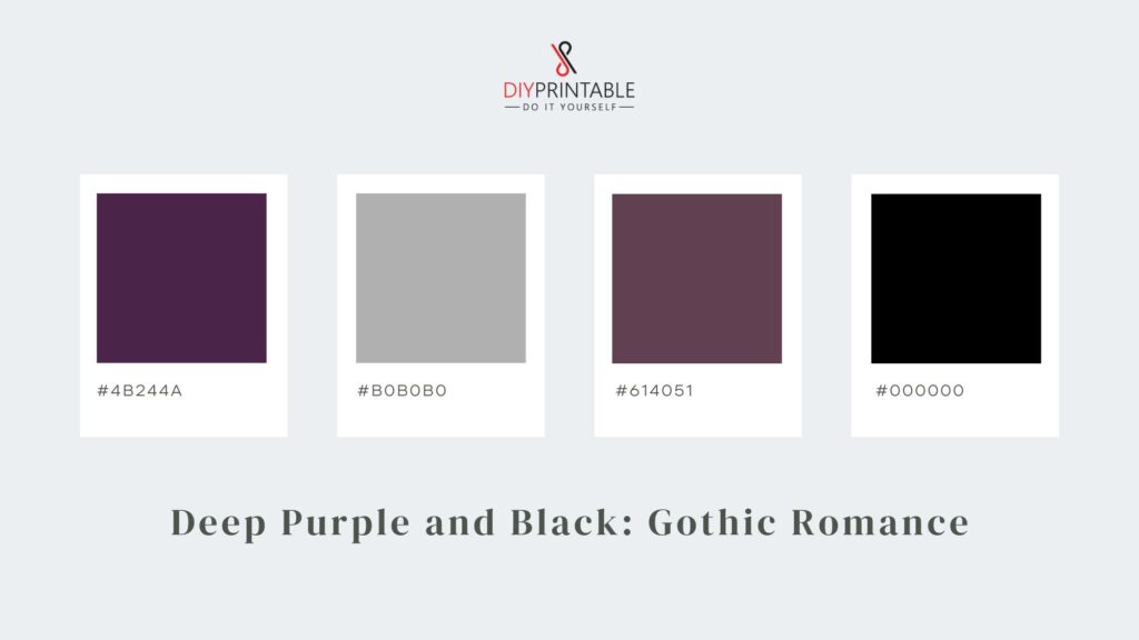 Deep Purple and Black Gothic Romance