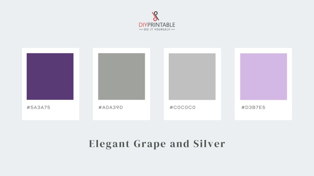 Elegant Grape and Silver