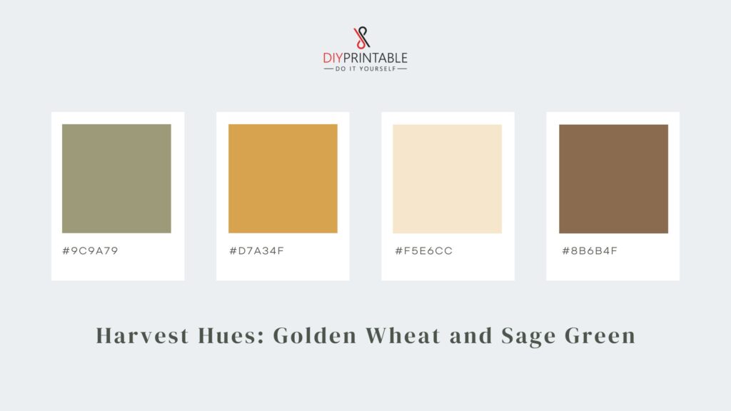 Harvest Hues Golden Wheat and Sage Green