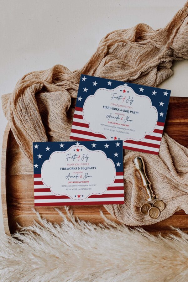 Fourth of July Party Invitation Template