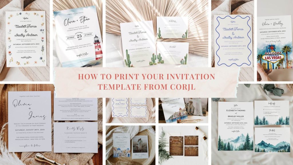 How to Print Your Invitation Template from Corjl