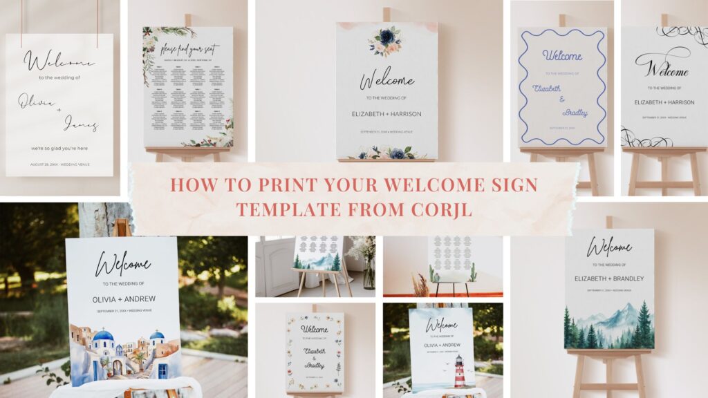 How to Print Your Welcome Sign Template from Corjl