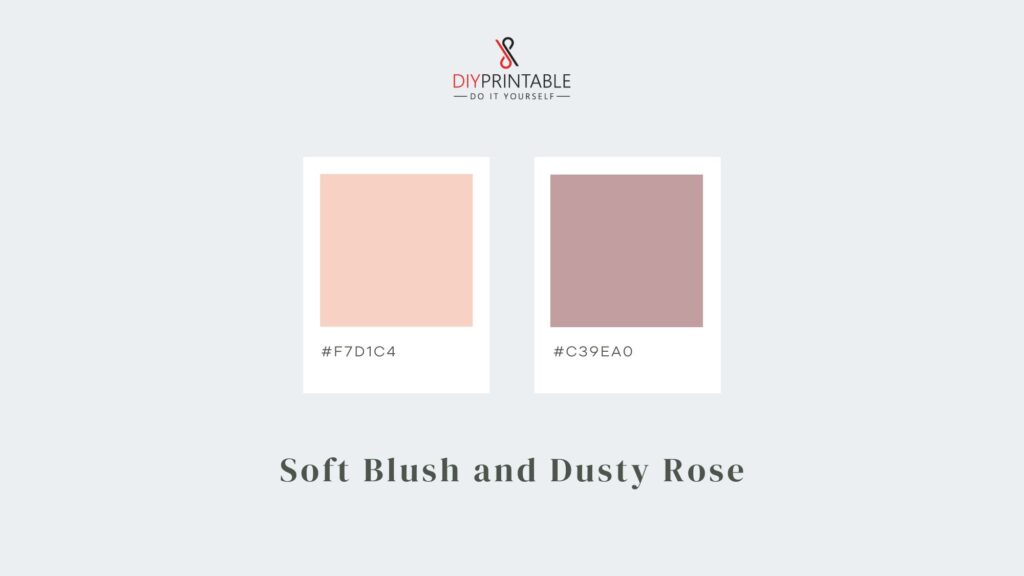 Soft Blush and Dusty Rose Color Palette