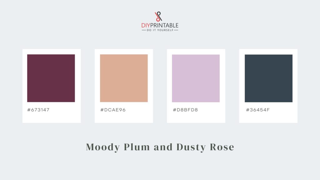 Moody Plum and Dusty Rose